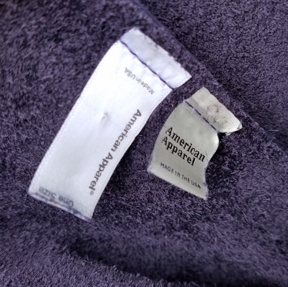 American Apparel Purple Leather Tote - Picture 4 of 4